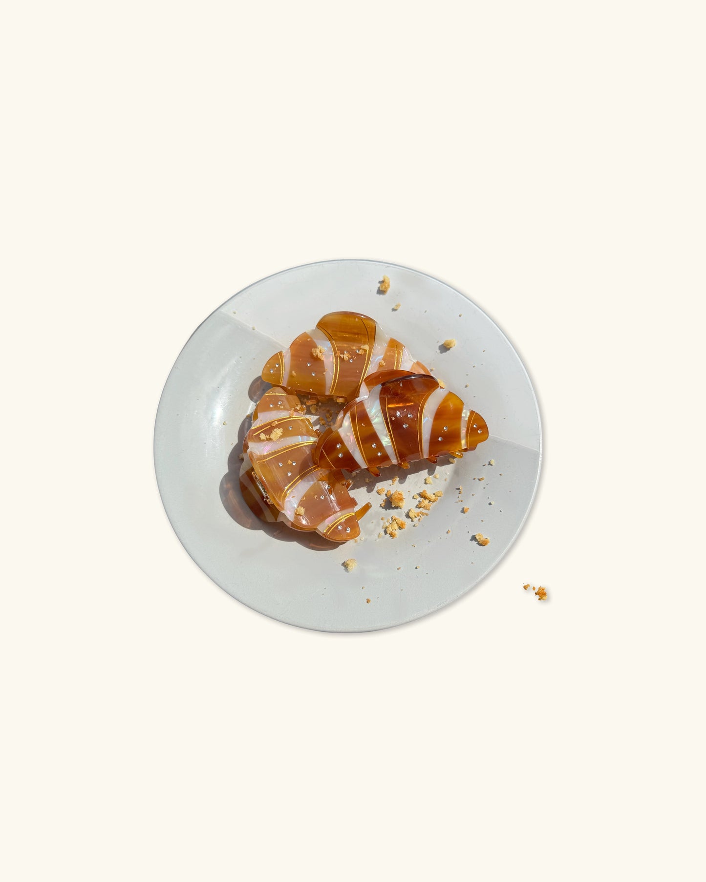 Pastry Run Croissant Claw Clip